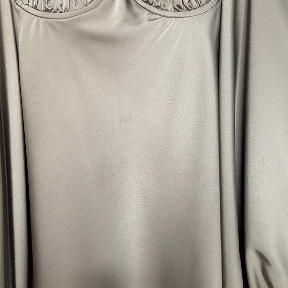 Jagger & Stone The Liv Dress Olive Green Satin Bustier Mini Boho Party Size 4 - Picture 9 of 15